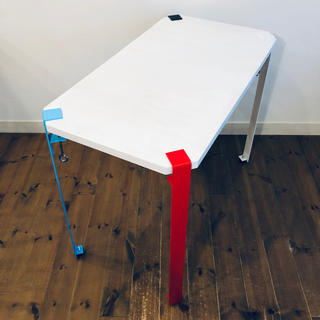 アイアンレッグ700 4脚 / ダイニング テーブル 机 組立 アイアン ラック(ダイニングテーブル)