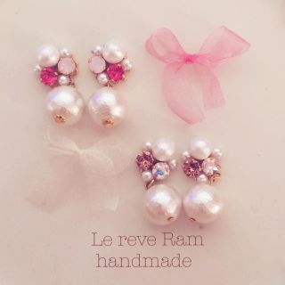 ピンクビジューピアス(ピアス)