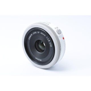 キヤノン(Canon)の★美品★ Canon EF 40mm 1:2.8 STM（ホワイト）(レンズ(単焦点))