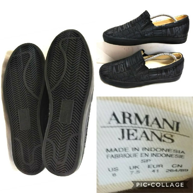 Armani(アルマーニ)のアルマーニ・26・スリッポン総柄 メンズの靴/シューズ(スニーカー)の商品写真