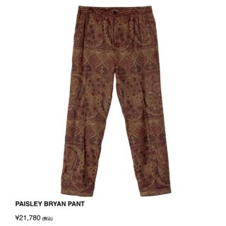 ステューシー(STUSSY)のstussy Bryan paisley pant(スラックス)