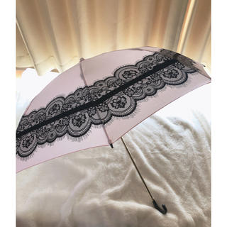 ミッシュマッシュ(MISCH MASCH)の♡リボン　レース　ピンク　可愛い　折り畳み　傘♡(傘)