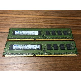 サムスン(SAMSUNG)のSAMSUNG純正サーバー用メモリ 2GBx2 DDR3 PC3-10600E①(PCパーツ)