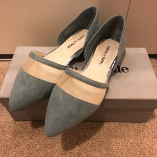 オデットエオディール(Odette e Odile)の新品未使用 odette e odile 水色 フラットシューズ パンプス 22(ハイヒール/パンプス)