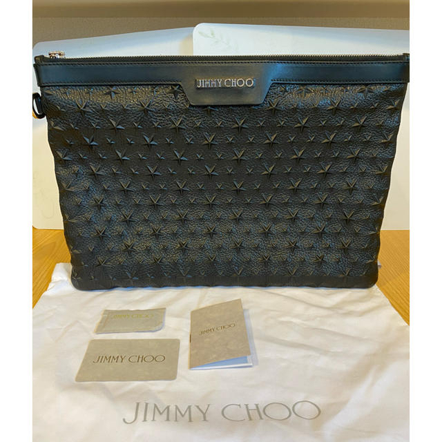 ジミーチュウ バッグ JIMMY CHOO クラッチバッグ BLACK 黒