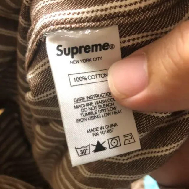 Supreme - supreme 17ss stripe denim shirtの通販 by Supremer Supreme - supreme 17ss stripe denim shirtの通販 by Supremer
