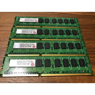 トランセンド(Transcend)の①Transcend サーバー用メモリ2GBx4 DDR3 PC3-10600R(PCパーツ)