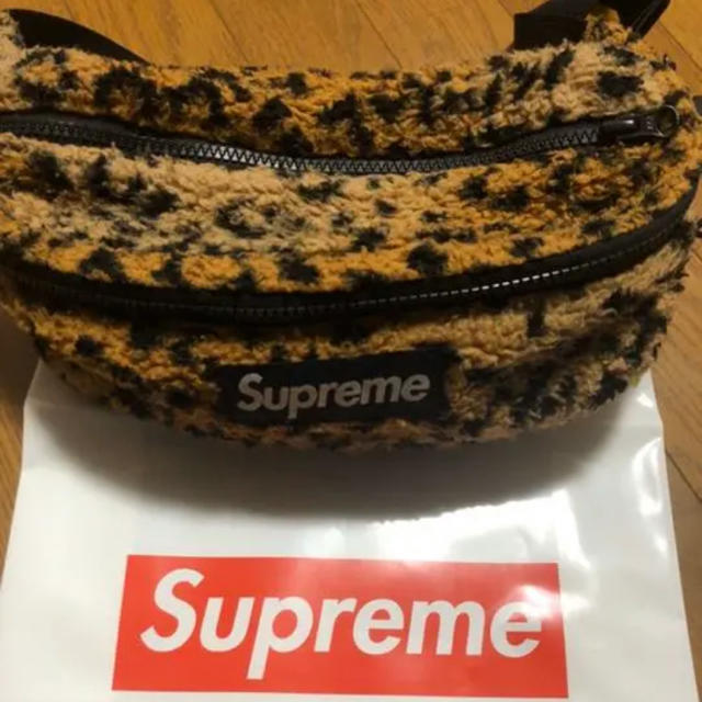 supreme leopard ウエストバッグ