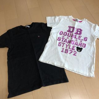 ダブルビー(DOUBLE.B)のキッズ　ミキハウス　ダブルビー　半袖　Tシャツ　2枚セット(Tシャツ/カットソー)