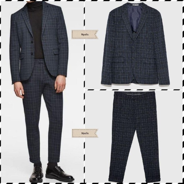 ZARA - ZARA MAN☆新品タグ付☆チェック柄☆セットアップ☆スーツ