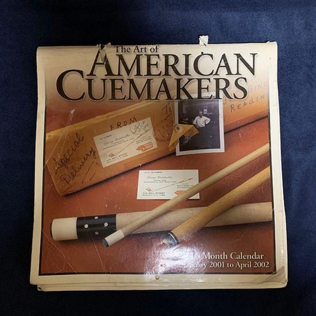 高品質 The Art カレンダー Cuemakers American of ビリヤード
