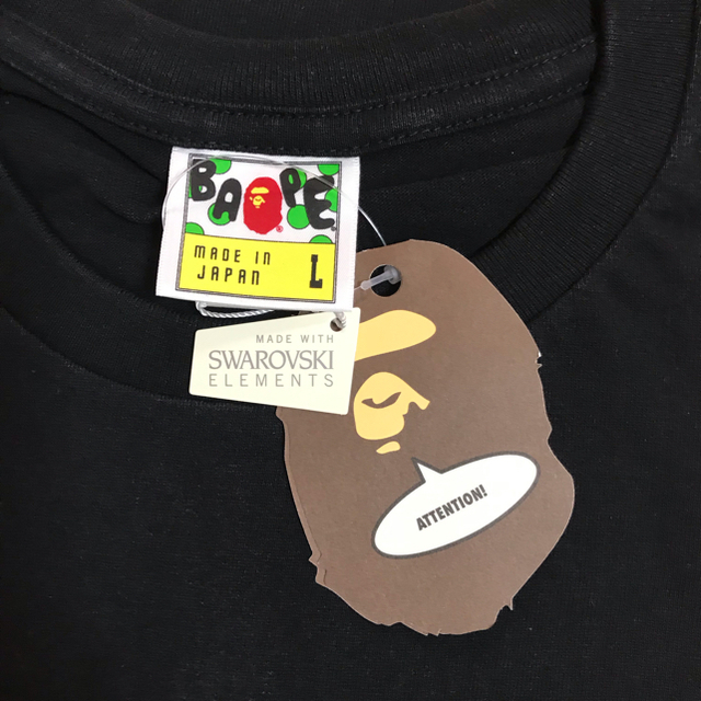 レア❗️新品　A BATHING APE スワロフスキーTシャツL