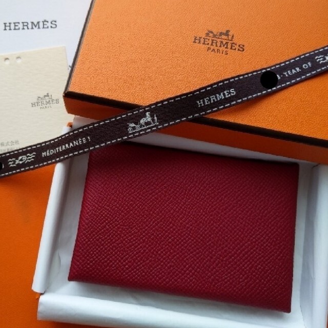 Hermes(エルメス)のHERMES カルヴィ 極美品 エプソン レディースのファッション小物(名刺入れ/定期入れ)の商品写真