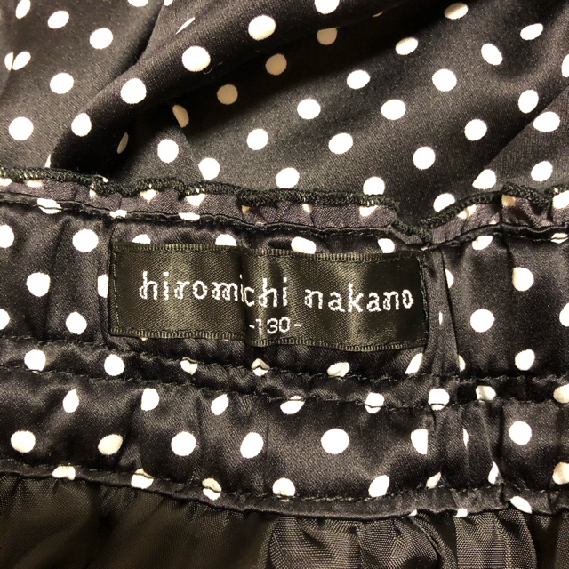 HIROMICHI NAKANO(ヒロミチナカノ)のヒロミチナカノ　スカート　130 フォーマル　黒水玉 キッズ/ベビー/マタニティのキッズ服女の子用(90cm~)(ドレス/フォーマル)の商品写真