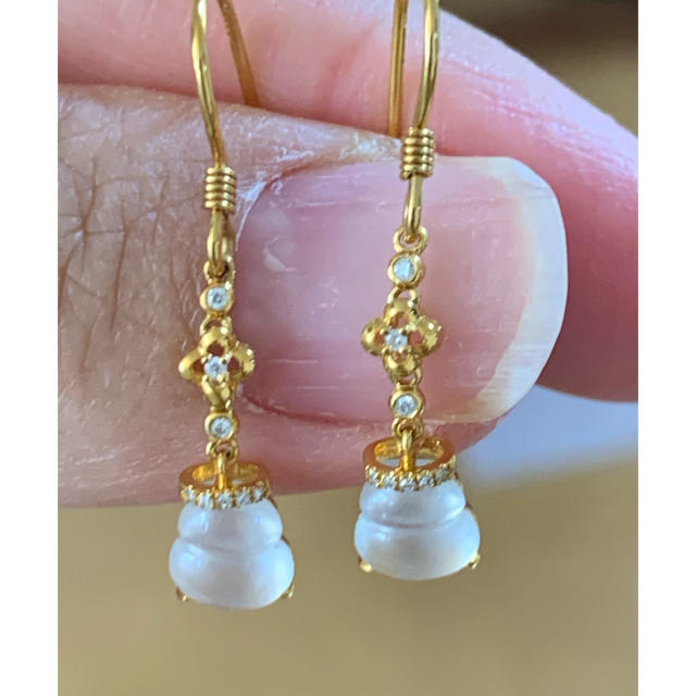 国内即発送】 18k 新品 ダイヤ 冰種翡翠ピアス ピアス - navkshitij.org