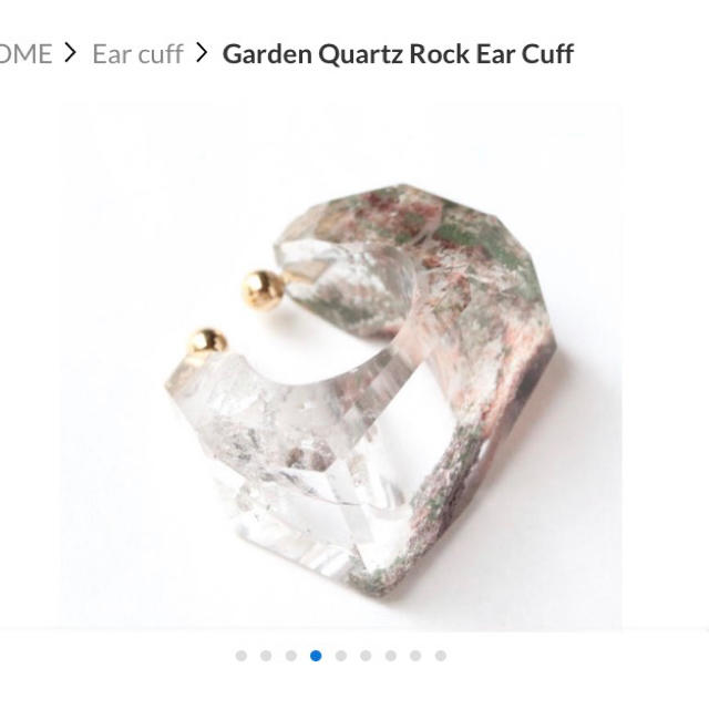 H.P.FRANCE(アッシュペーフランス)のmonaka jewellery ガーデンクォーツ Rock Ear Cuff レディースのアクセサリー(イヤーカフ)の商品写真