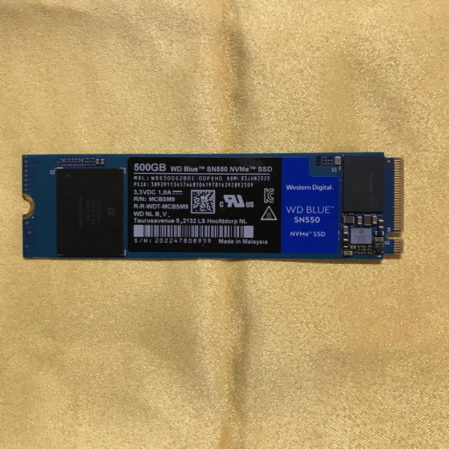 WesternDigital SN550 NVMe SSD 550GB 保証あり スマホ/家電/カメラのPC/タブレット(PCパーツ)の商品写真