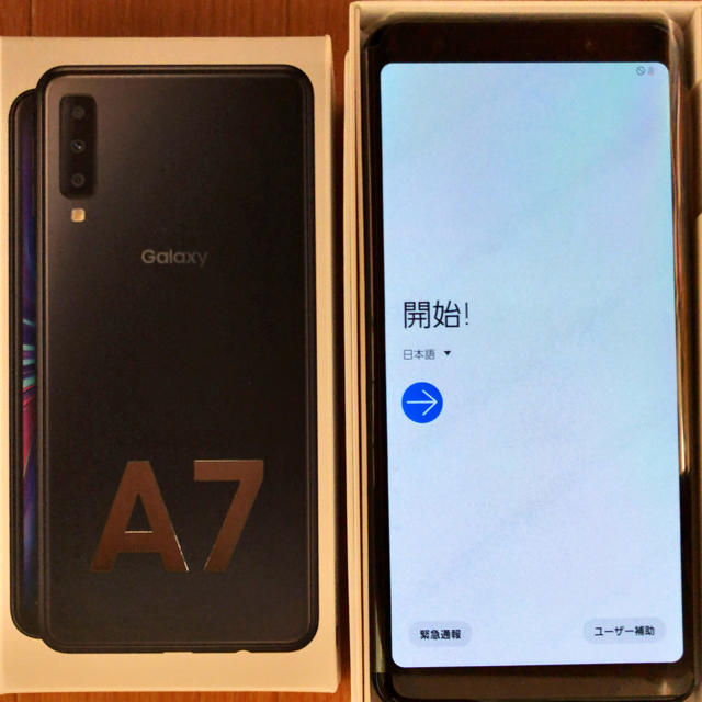 GALAXY A7 64GB SIMフリー 一括購入品 未使用新品 - スマートフォン本体