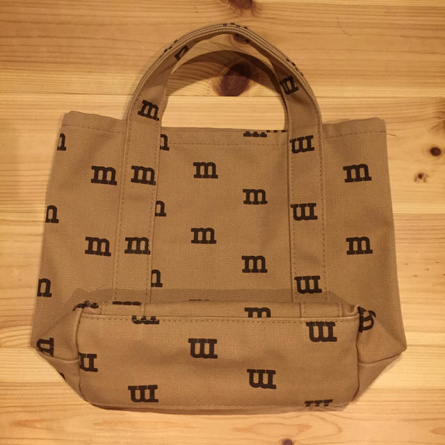 marimekko(マリメッコ)のmarimekko ロゴマニア ミニトートバッグ ブラウン レディースのバッグ(トートバッグ)の商品写真