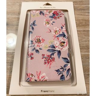 フランフラン(Francfranc)の😆お値下げ　🌸フランフラン　手帳型　スマホケース　PKピンク🌸(iPhoneケース)