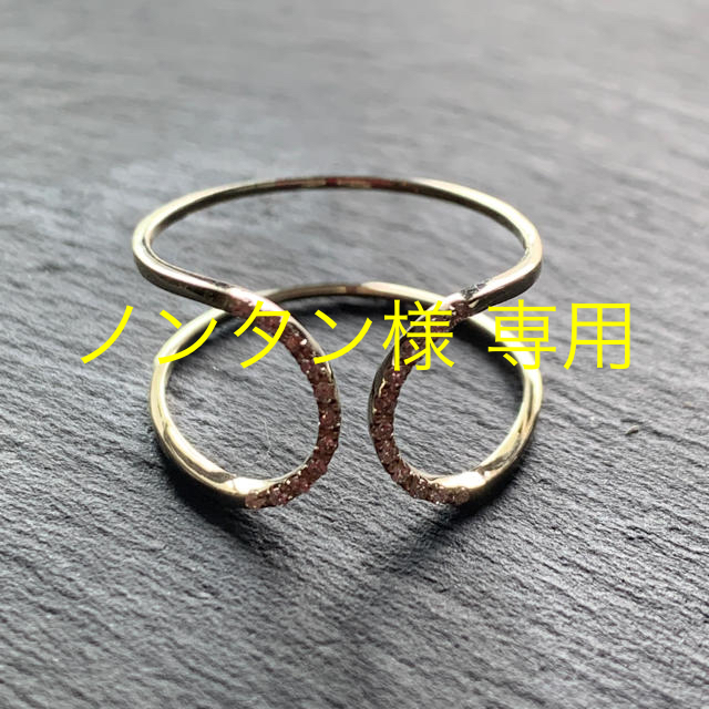 Spick & Span(スピックアンドスパン)のLilas AUTHENTIC センターCダイヤオープン2ラインリング K10 レディースのアクセサリー(リング(指輪))の商品写真