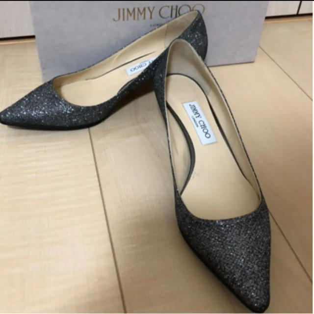 JIMMY CHOO(ジミーチュウ)の定価98000円☆ジミーチュウ☆ グリッターパンプス レディースの靴/シューズ(ハイヒール/パンプス)の商品写真