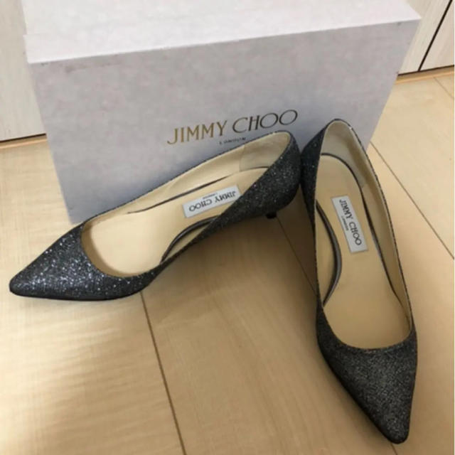 JIMMY CHOO(ジミーチュウ)の定価98000円☆ジミーチュウ☆ グリッターパンプス レディースの靴/シューズ(ハイヒール/パンプス)の商品写真