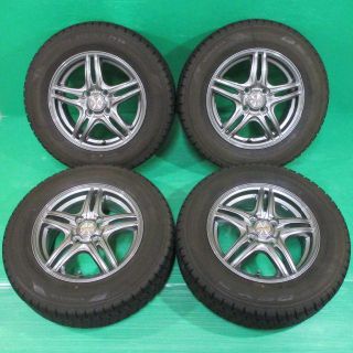 ダンロップ(DUNLOP)の送料込 スタッドレス 185/70R14 フリード フリードスパイク(タイヤ・ホイールセット)