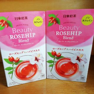 日東紅茶　ビューティーローズヒップブレンド　ノンカフェイン　2箱(茶)