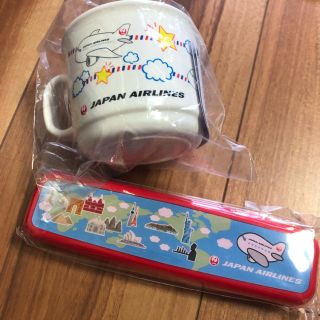 ジャル(ニホンコウクウ)(JAL(日本航空))のJAL 非売品　コップ　スプーンフォーク(スプーン/フォーク)