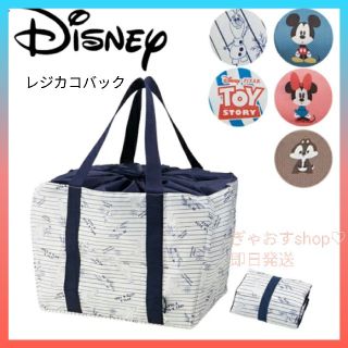 ディズニー(Disney)の【新品・未使用 】レジかごバック ディズニー エコバッグ エコカバン 軽量(エコバッグ)