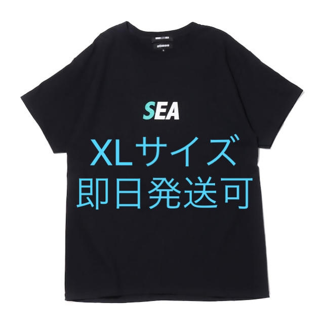 atmos × WIND AND SEA LOGO TEE BLACK XL