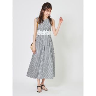 トッコ(tocco)のtocco レース×ストライプ憧れヒロインマキシワンピース(ロングワンピース/マキシワンピース)