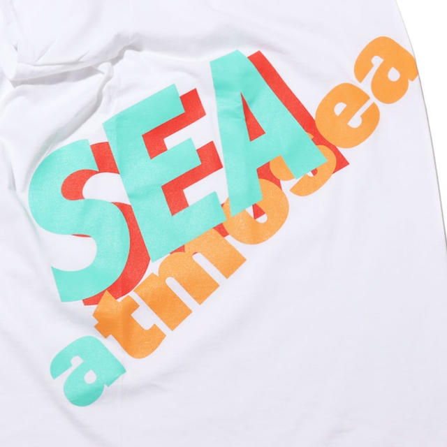 atmos(アトモス)のatmos x WIND AND SEA BIG LOGO TEE WHITE メンズのトップス(Tシャツ/カットソー(半袖/袖なし))の商品写真