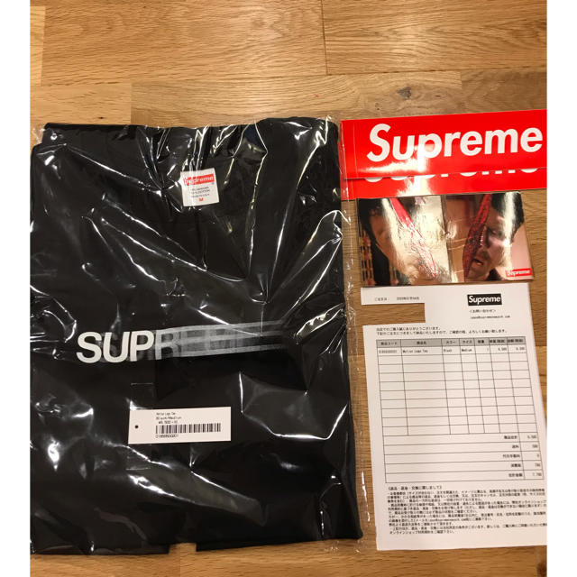 Supreme(シュプリーム)のsupreme motion logo tee 黒 M メンズのトップス(Tシャツ/カットソー(半袖/袖なし))の商品写真