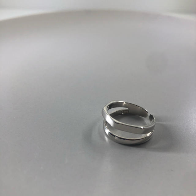 TODAYFUL(トゥデイフル)の2連シルバーリング レディースのアクセサリー(リング(指輪))の商品写真