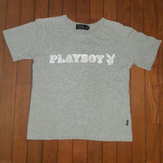 プレイボーイ(PLAYBOY)のプレイボーイ Tシャツ グレー うさぎ(Tシャツ(半袖/袖なし))