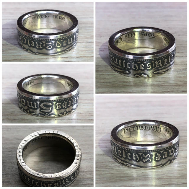 ドイツコインリング　銀貨　シルバーリング　外国コイン加工　指輪 メンズのアクセサリー(リング(指輪))の商品写真