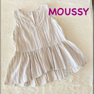 マウジー(moussy)の最終SALE✦︎新品✦︎マウジー❤︎ペプラム ノースリーブ ブラウス(シャツ/ブラウス(半袖/袖なし))