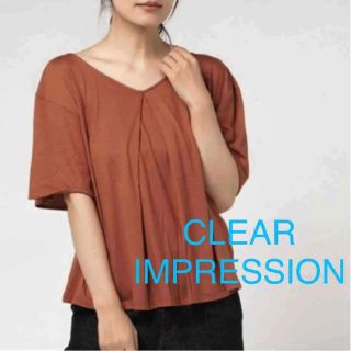 クリアインプレッション(CLEAR IMPRESSION)の新品 定価5390円 クリアインプレッション フレア袖 トップス Tシャツ(カットソー(半袖/袖なし))