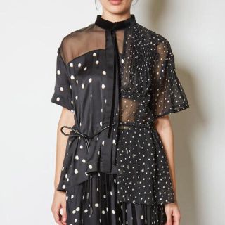 サカイ(sacai)のSacai polkadot blouse (シャツ/ブラウス(半袖/袖なし))