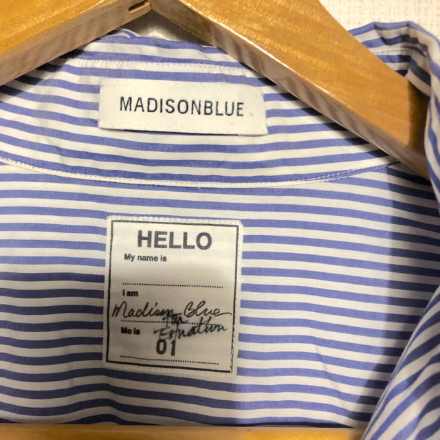 MADISONBLUE(マディソンブルー)のマディソンブルー J.BRADLEY SHIRTストライプ エストネーション別注 レディースのトップス(シャツ/ブラウス(半袖/袖なし))の商品写真