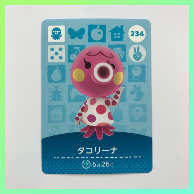 Nintendo Switch(ニンテンドースイッチ)のamiiboカード No.234 タコリーナ エンタメ/ホビーのアニメグッズ(カード)の商品写真