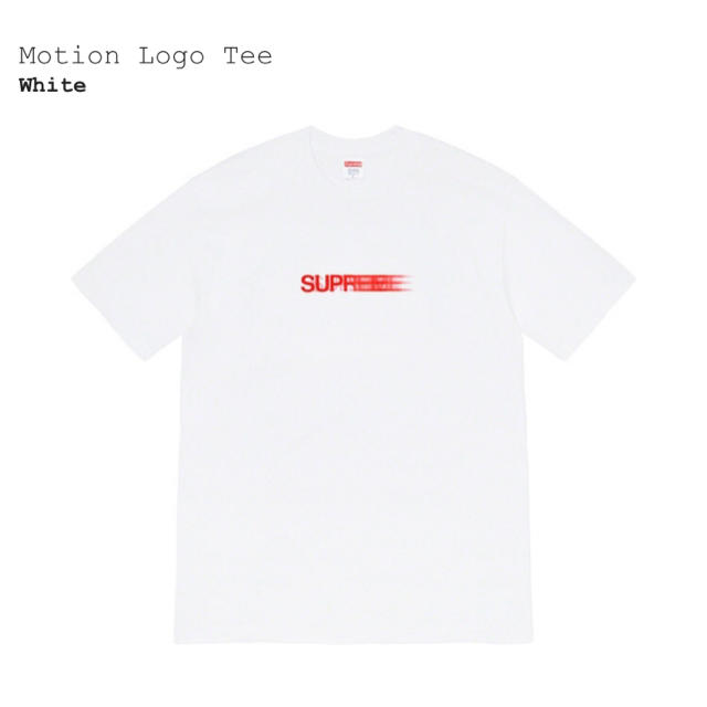 Motion Logo Tee White Largeトップス