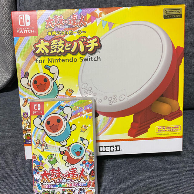 太鼓の達人　switch 太鼓とソフトセット　（タタコン＋ソフト）