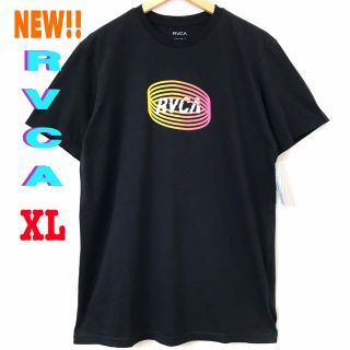 ルーカ(RVCA)の日本未発売 ☆ RVCA 土星 Tシャツ 黒 XL相当 ユニセックス ルーカ(Tシャツ/カットソー(半袖/袖なし))