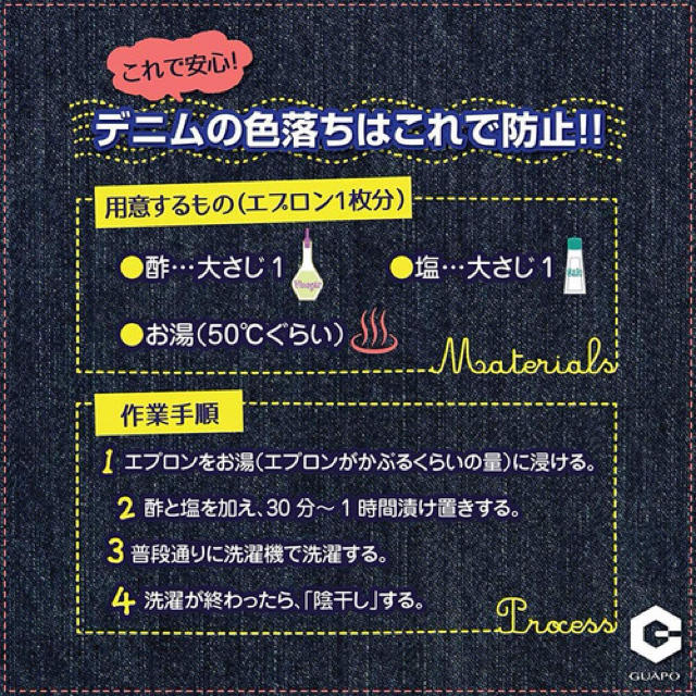 エプロン デニムエプロン インテリア/住まい/日用品のキッチン/食器(その他)の商品写真