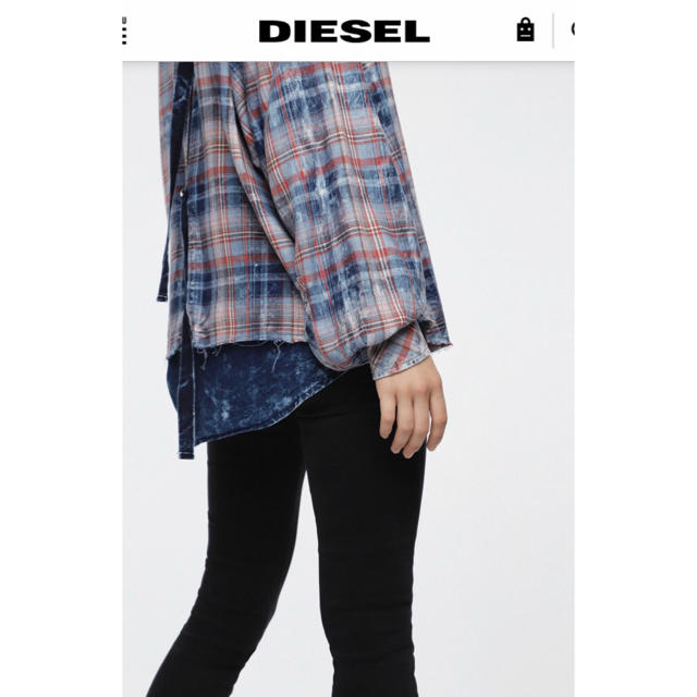 DIESEL(ディーゼル)のちえ様専用！美品☆DIESEL☆チェック柄シャツ☆XS レディースのトップス(シャツ/ブラウス(長袖/七分))の商品写真