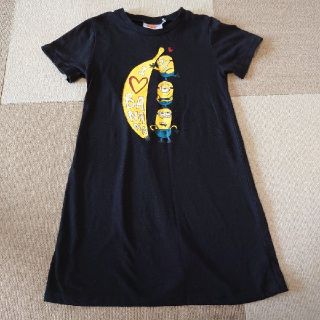 ミニオン(ミニオン)のミニオンプリントＴシャツワンピース140(ワンピース)