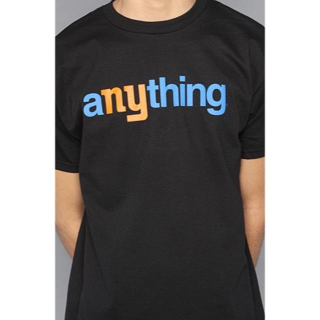 aNYthing(エニシング)の新品 aNYthing Logo Tee//Black S メンズのトップス(Tシャツ/カットソー(半袖/袖なし))の商品写真